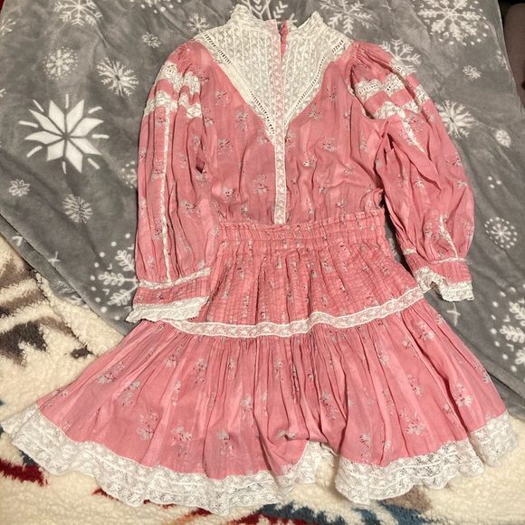 Loveshackfancy Viola Dress in Pink - Picture 6 of 6